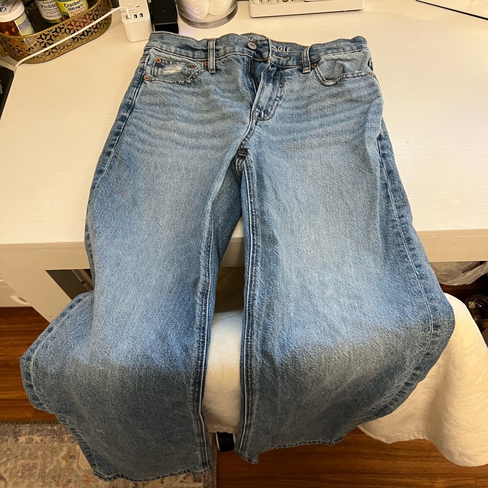 American Eagle Outfitters Blue Straight Leg Jeans